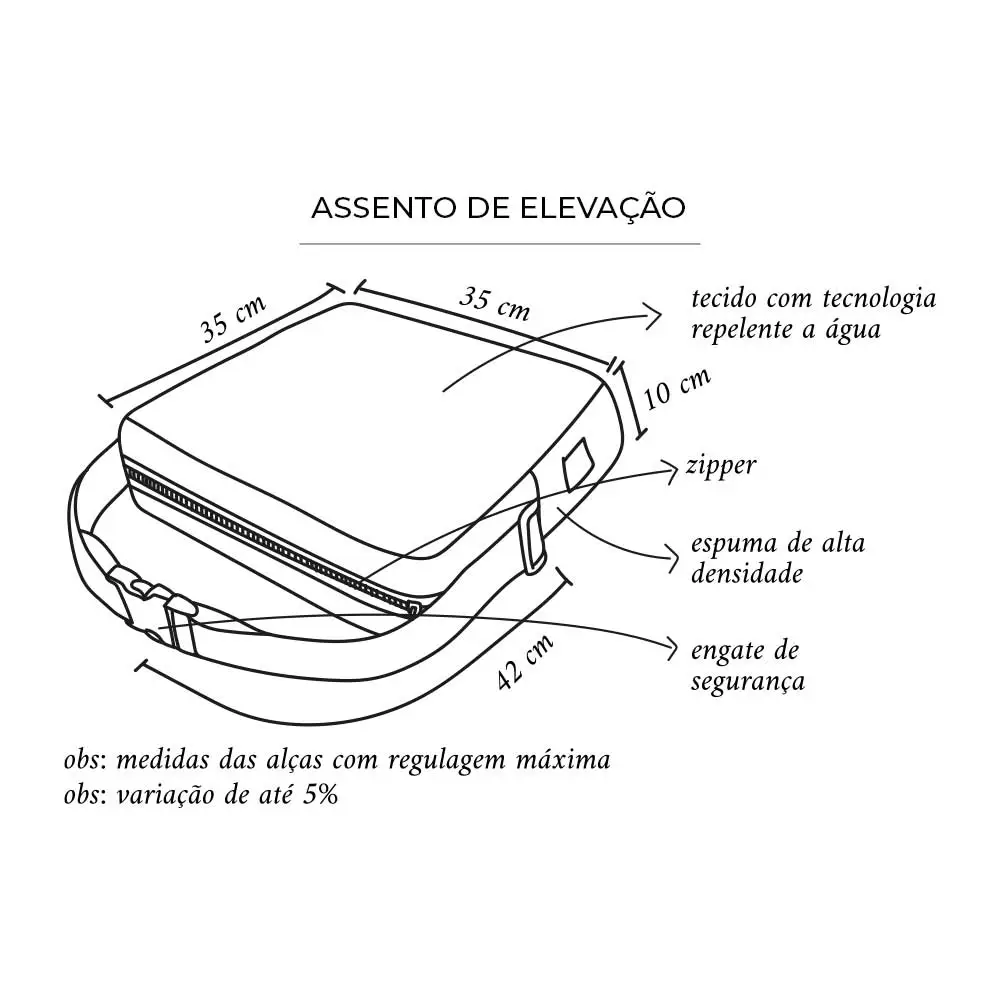 Assento de alimentação elevação Quadrado Dino (avulso) - Miniatura 6