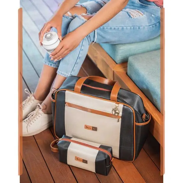 Kit Maternidade Bolsa Mala Mochila Londres Clássica - Miniatura 9