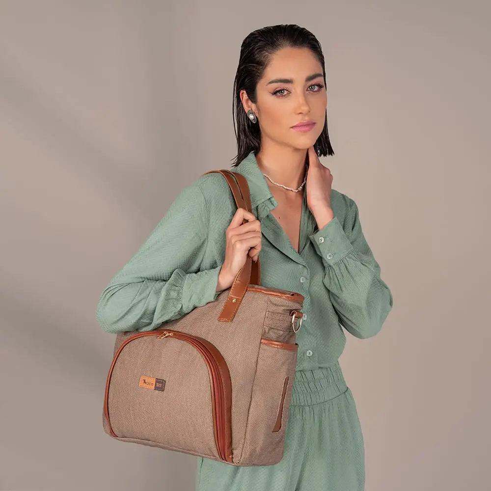 Bolsa Maternidade Lebaby Cappuccino - Miniatura 7