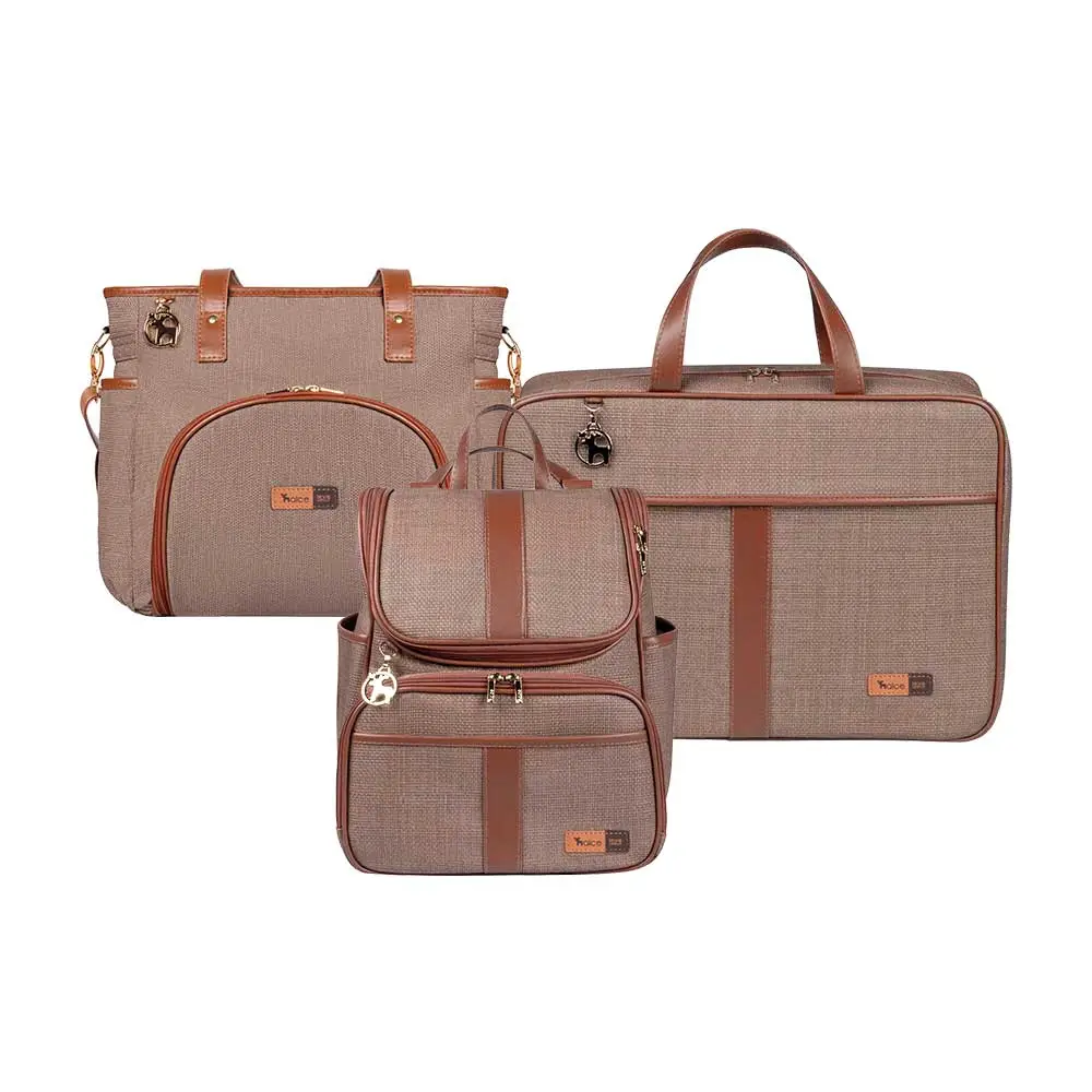 Kit Maternidade Lebaby Cappuccino 3 peças - Miniatura 1