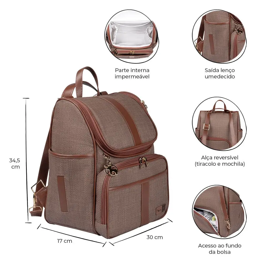 Kit Maternidade Lebaby Cappuccino 3 peças - Miniatura 3