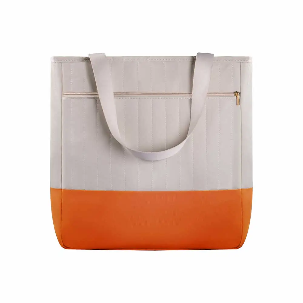 Bolsa Maternidade Coleção Cores - Creme e Laranja - Miniatura 3