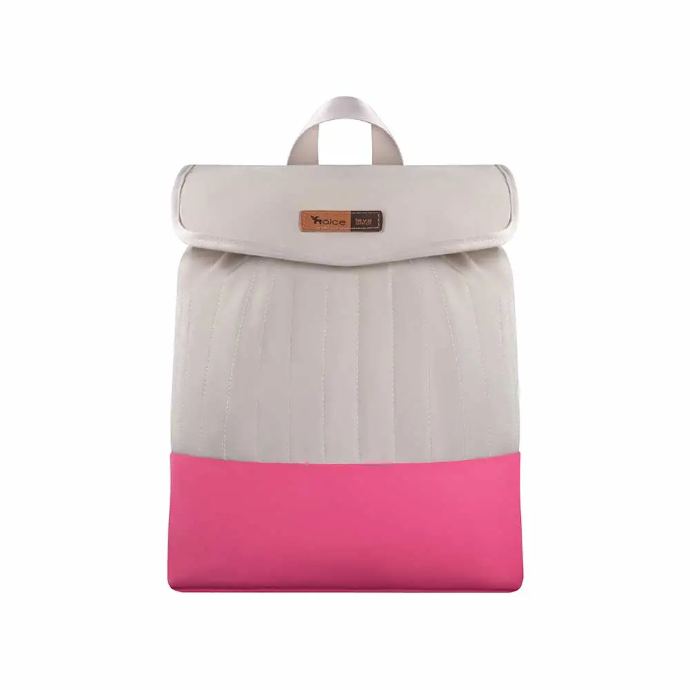 Kit Bolsa Mala e Mochila Maternidade Coleção Cores - Creme e Pink - Miniatura 11