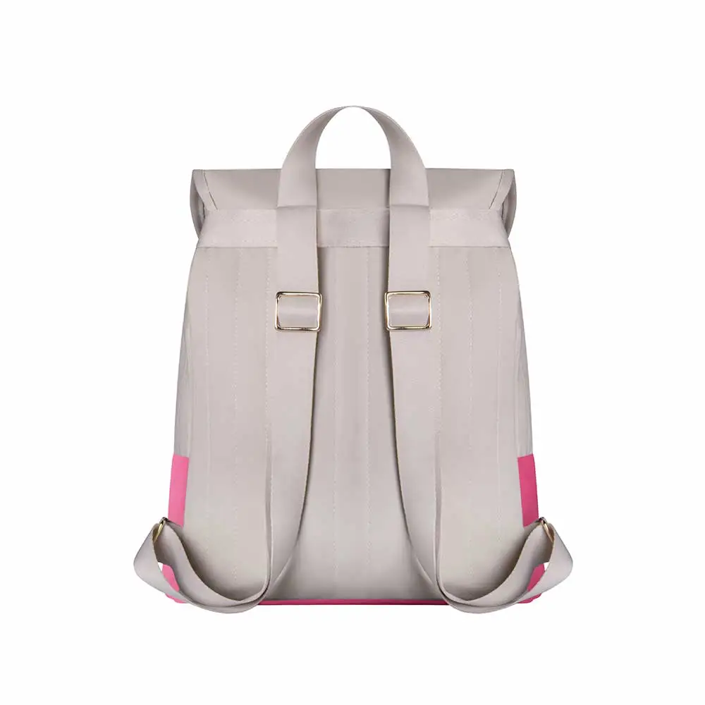 Kit Bolsa Mala e Mochila Maternidade Coleção Cores - Creme e Pink - Miniatura 13