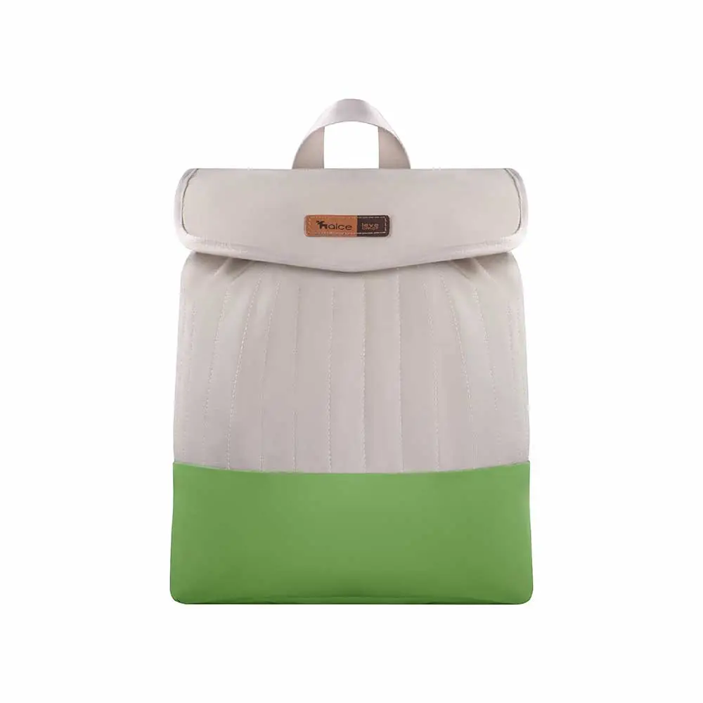 Kit Bolsa Mala e Mochila Maternidade Coleção Cores - Creme e Verde - Miniatura 11