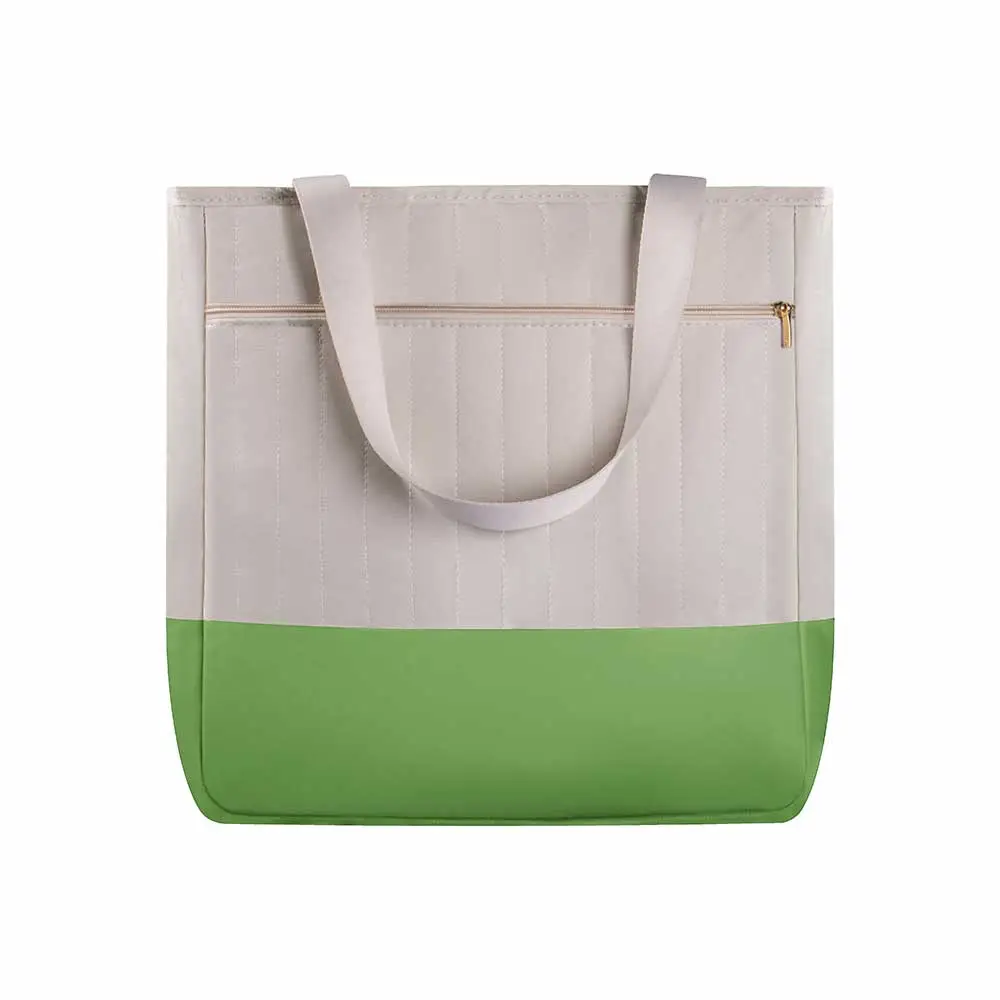 Kit Bolsa Mala e Mochila Maternidade Coleção Cores - Creme e Verde - Miniatura 4