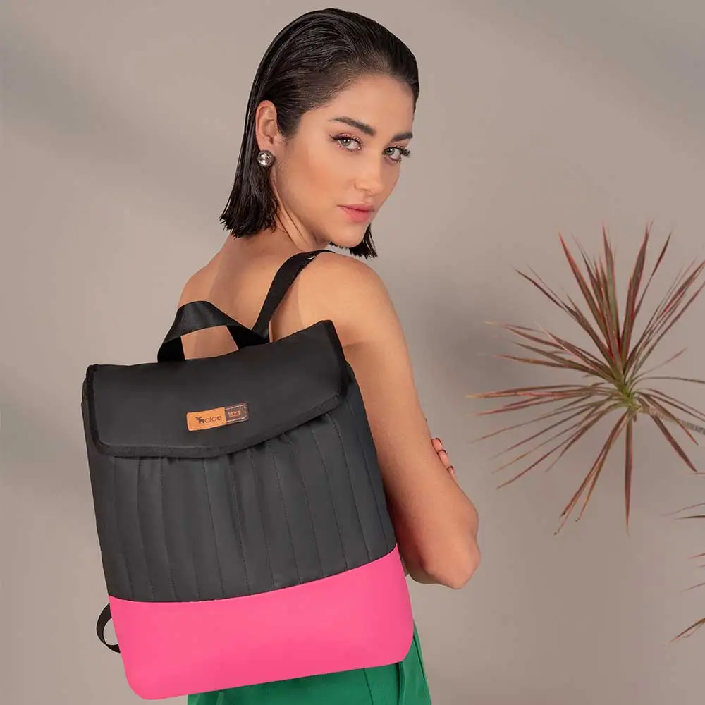 Mochila Maternidade Coleção Cores - Preto e Pink - Miniatura 6