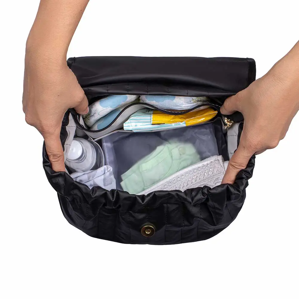 Mochila Maternidade Coleção Cores - Preto e Caramelo - Miniatura 4