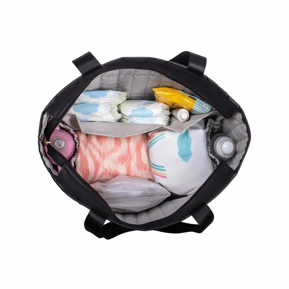 Kit Bolsa Mala e Mochila Maternidade Coleção Cores - Preto e Verde - Miniatura 5