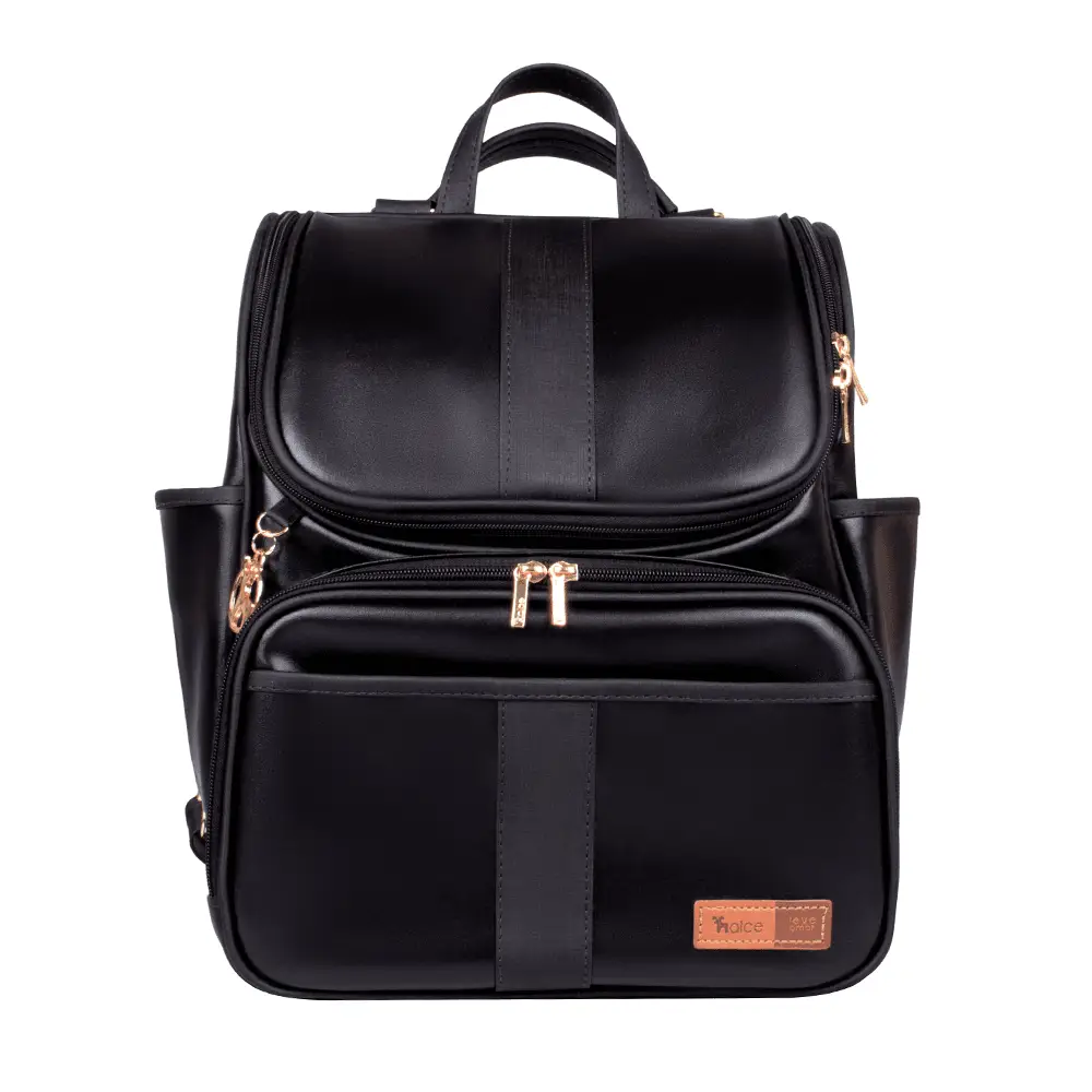 Bolsa Mochila Maternidade Multifuncional Lebaby 2 em 1 Preta