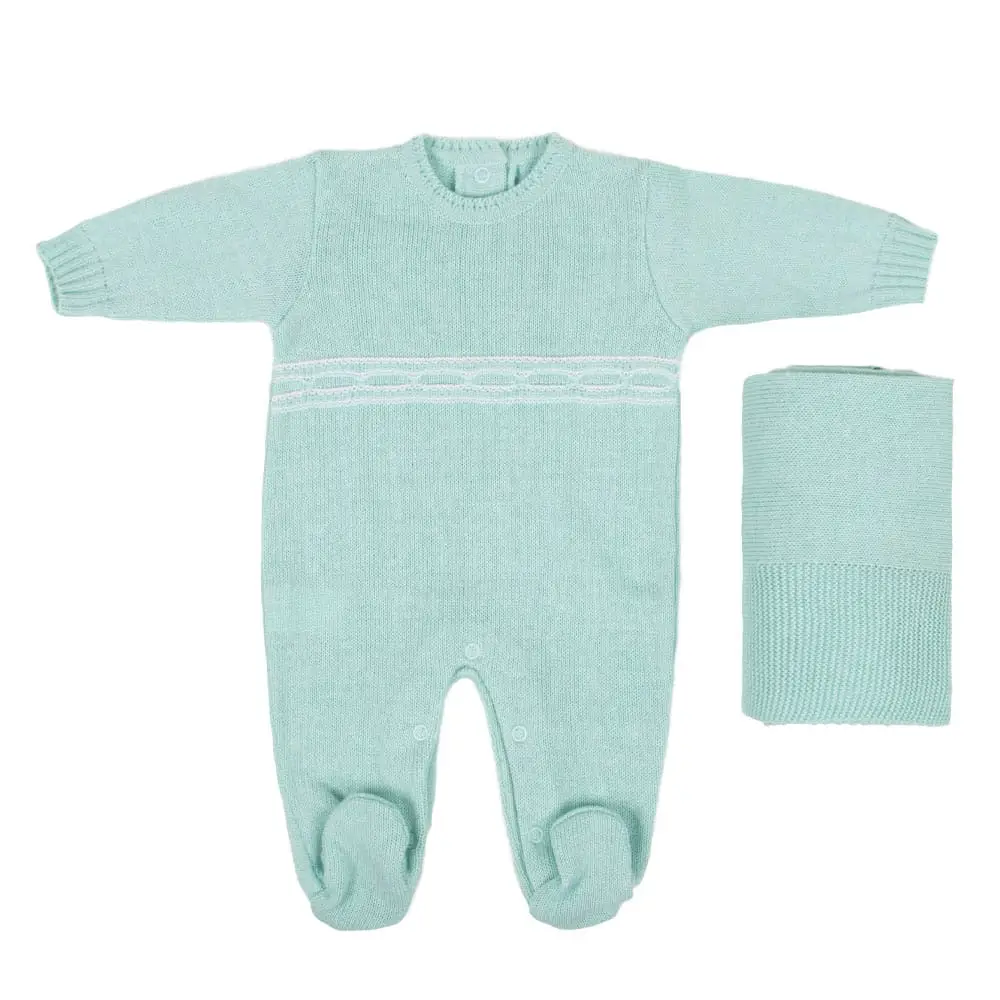 Saída Maternidade Tricot Noah - Miniatura 2