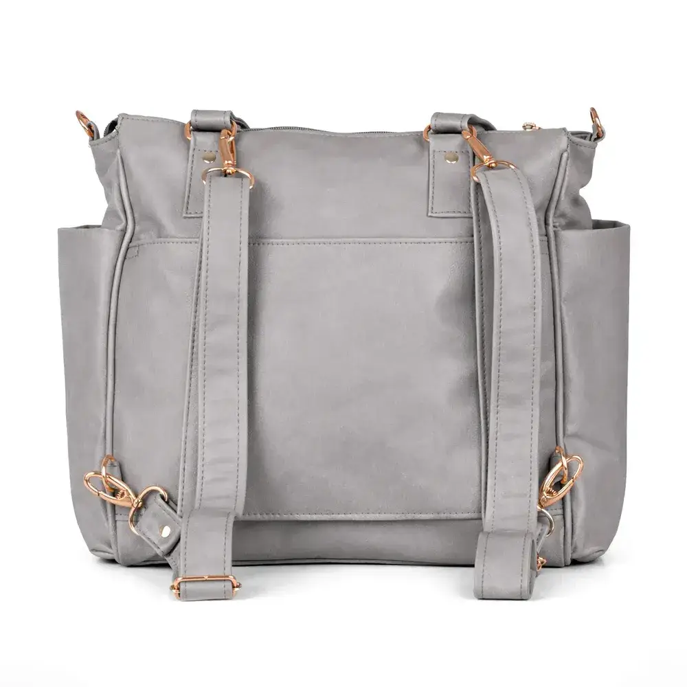 Bolsa Mochila Maternidade 2 em 1 Corah Cinza - Miniatura 5
