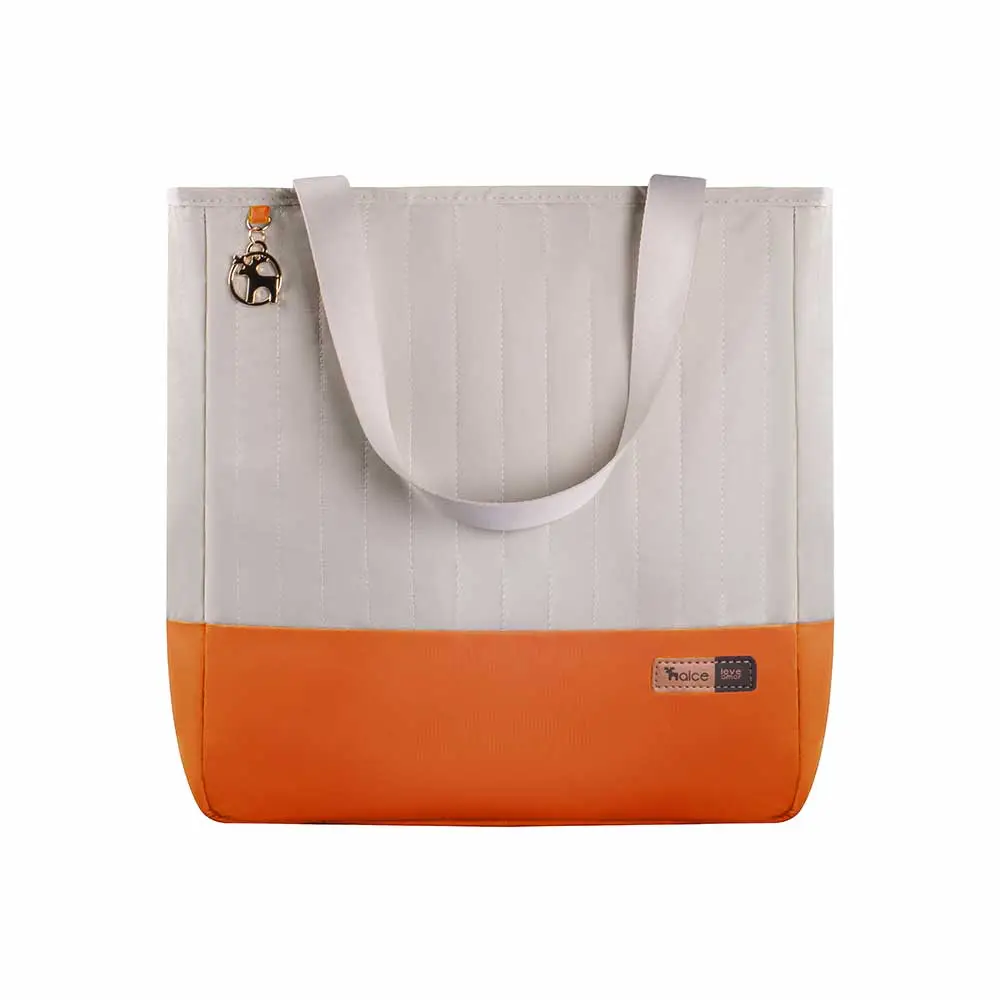 Bolsa Maternidade Coleção Cores - Creme e Laranja - Foto 1