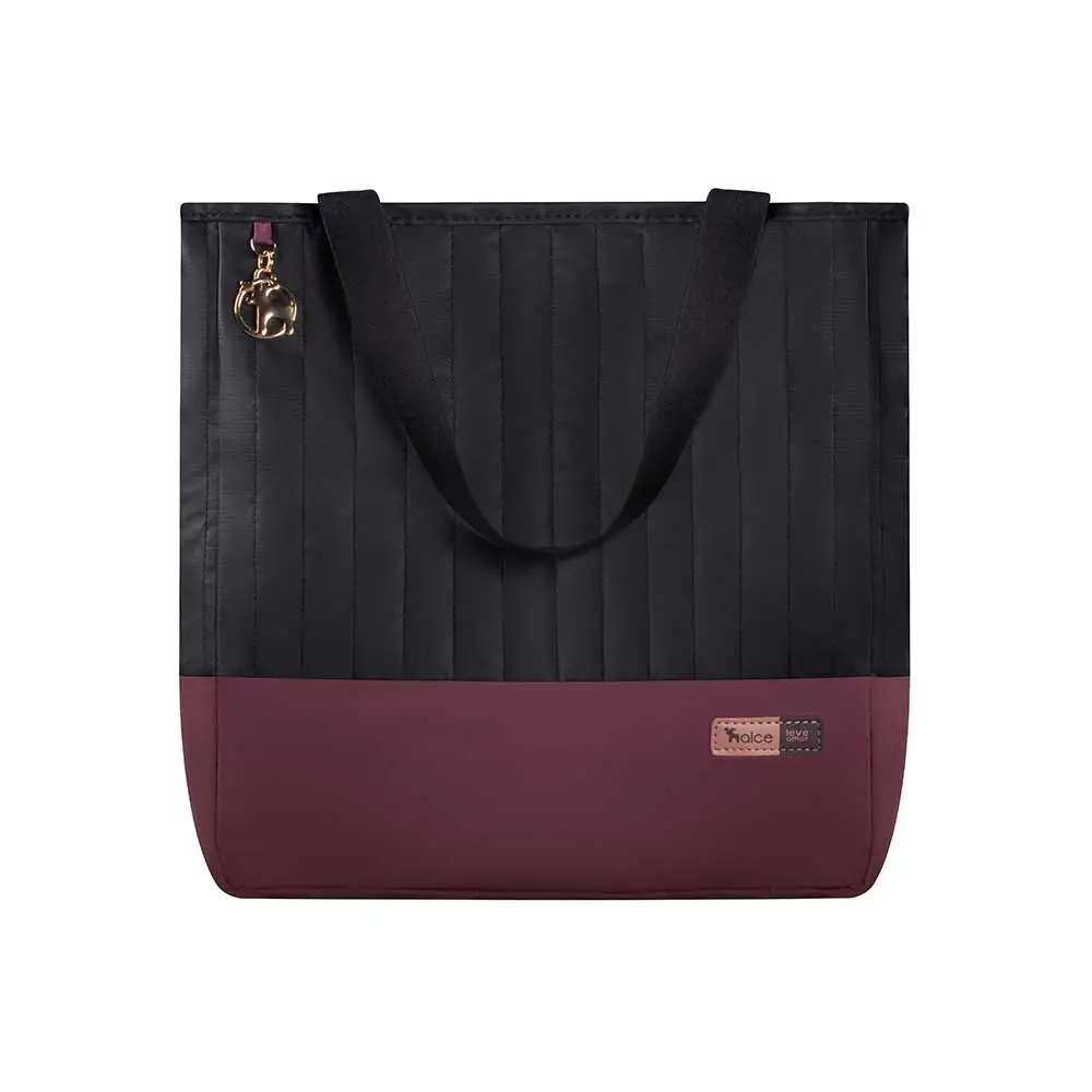 Bolsa Maternidade Coleção Cores - Preto e Marsala - Foto 1