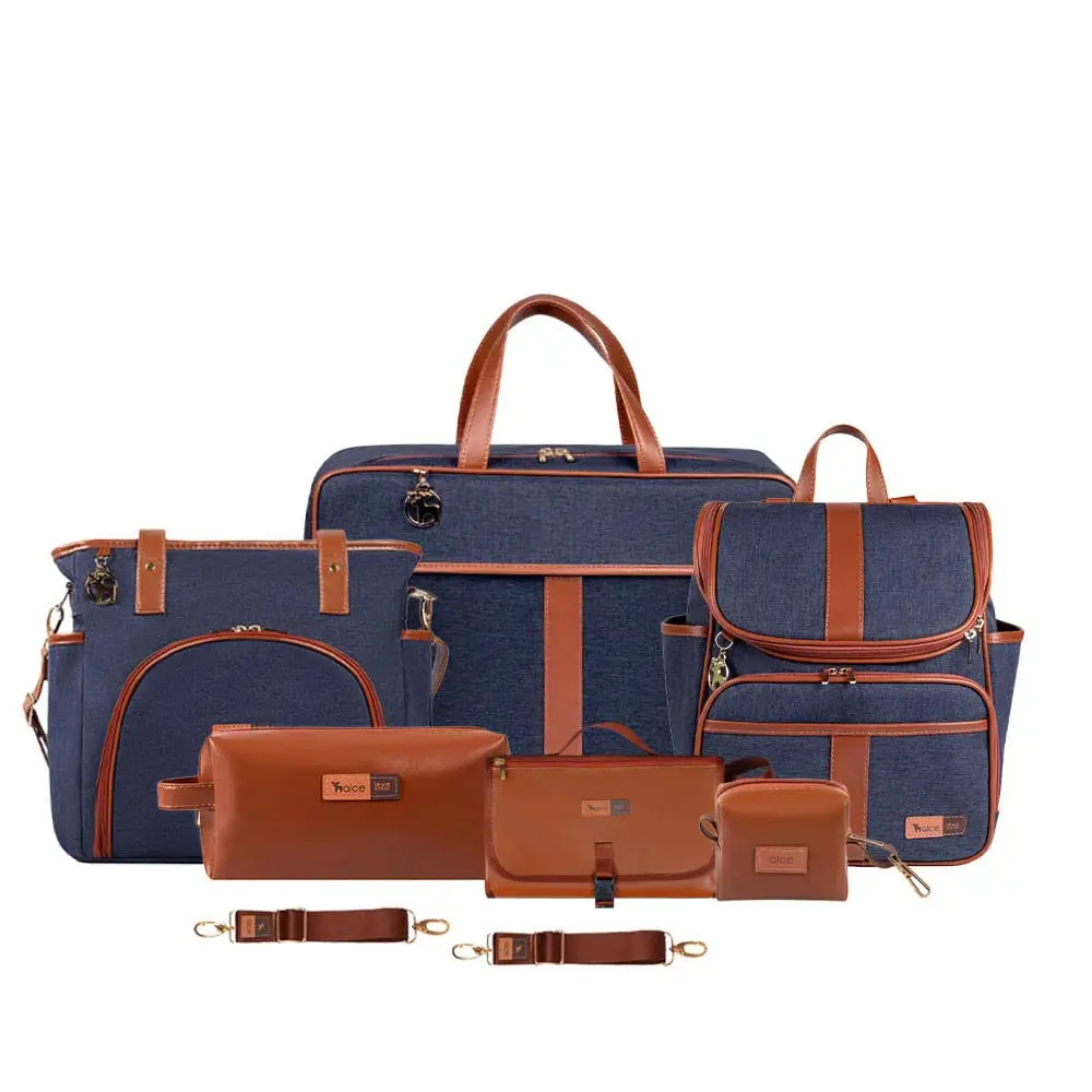 Kit Lebaby 7 Peças Jeans - Foto 1